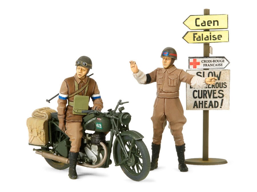Tamiya 35316 1/35 British BSA M20 Motorcycle w/Military Police Set：圖片 1