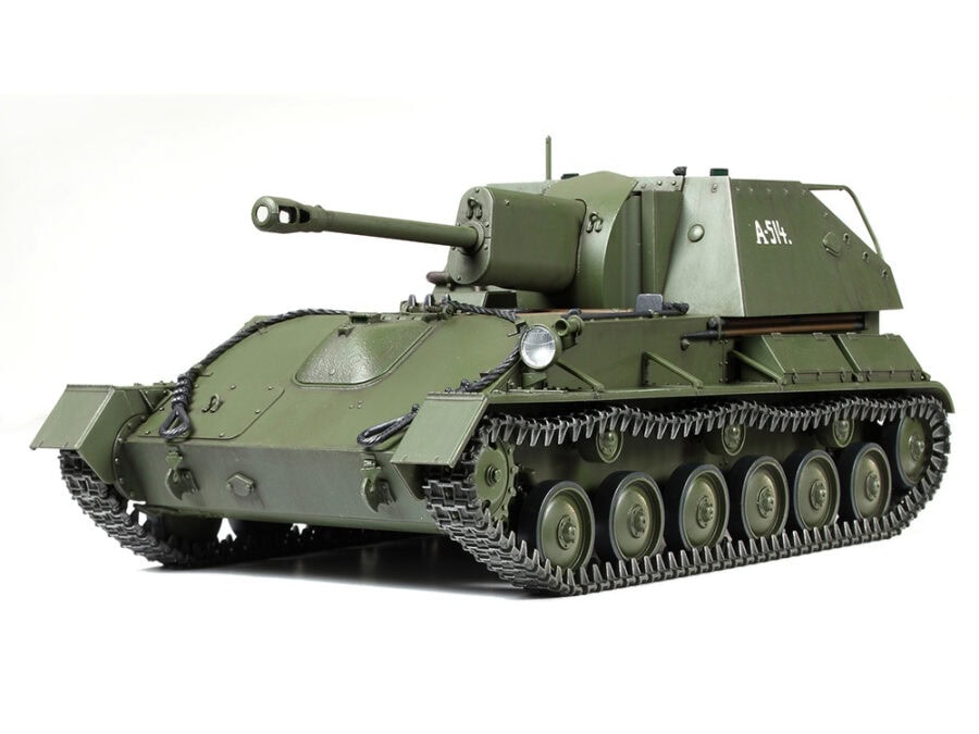 Tamiya 35348 1/35 Russian Self-Propelled Gun SU-76M：圖片 1