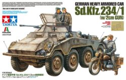 Tamiya 37019 1/35 German Heavy Armored Car Sd.Kfz.234/1 (w/2cm Gun)：圖片 2