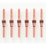 Tamiya 40508 2.6x29mm Aluminum Turnbuckle Shaft (Pink, 6Pcs.)