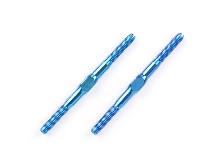 Tamiya 42120 TRF 3x42mm Blue Titan Turnbuckle(2Pcs)：圖片 1