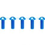 Tamiya 42329 3x8mm Hi-Grade Aluminum Hex Head Screws (Blue, 5pcs.)