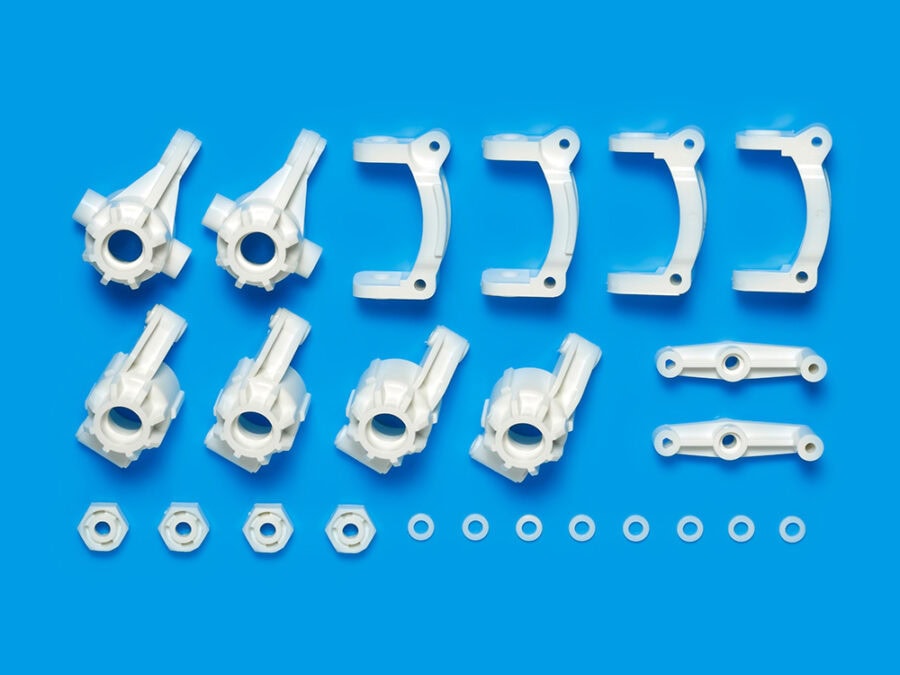 Tamiya 47338 TT-02B B Parts (Upright) Whi：圖片 1