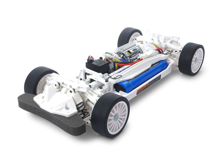 Tamiya 47364 1/10 R/C TT-02 Chassis Kit White Special：圖片 1