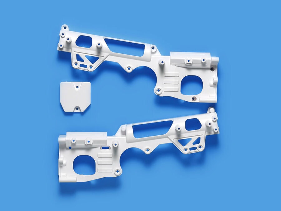 Tamiya 47405 WR-02CB D Parts (Chassis) (White)：圖片 1