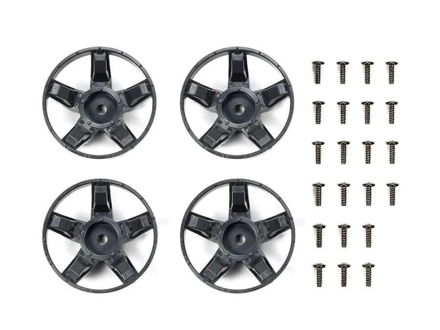 Tamiya 47410 WR-02CB S Parts (Spokes) (Deep Gray)：圖片 1