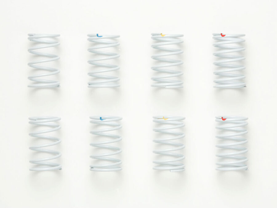 Tamiya 47447 On-road specification hard spring set (white)：圖片 1