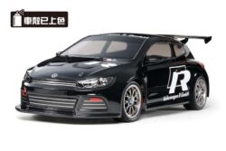 Tamiya 47452 1/10 RC Volkswagen Scirocco GT (Black Painted Body) (TT-01 Type-E)：圖片 2