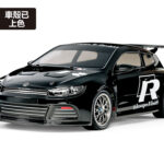 Tamiya 47452 1/10 RC Volkswagen Scirocco GT (Black Painted Body) (TT-01 Type-E)