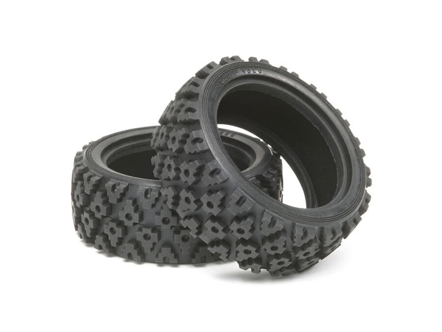 Tamiya 50476 Rally Block Tires (1 Pair)：圖片 1