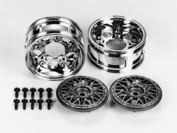 Tamiya 50548 2-Piece Mesh Wheel (1 Pair, 4WD/FWD Touring & Rally Car)：圖片 2