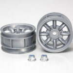 Tamiya 50569 M-Chassis 8-Spoke Wheels 2pcs. (Silver)