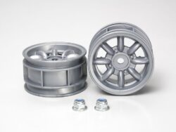 Tamiya 50569 M-Chassis 8-Spoke Wheels 2pcs. (Silver)