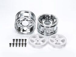 Tamiya 50673 5-Spoke 2-Piece Wheels Wide (1 Pair)