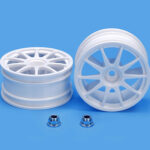 Tamiya 50732 1/10 10-Spoke One-Piece Wheels (1 Pair)