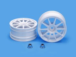 Tamiya 50732 1/10 10-Spoke One-Piece Wheels (1 Pair)