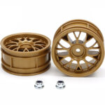 Tamiya 50741 RC Mesh Wheels 2pcs. (Gold, 26mm/+2)
