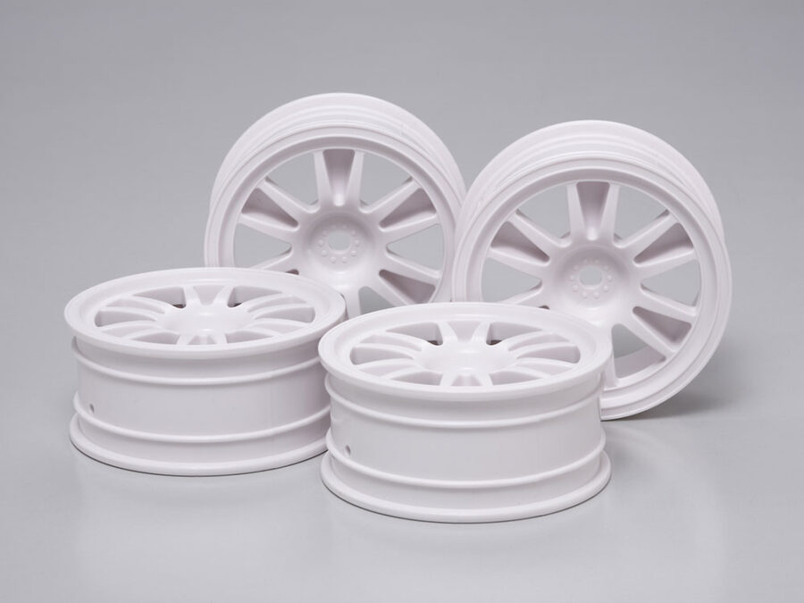 Tamiya 51299 Medium-Narrow 12-Spoke Wheels 4pcs. (24mm Width / Offset +2)：圖片 1