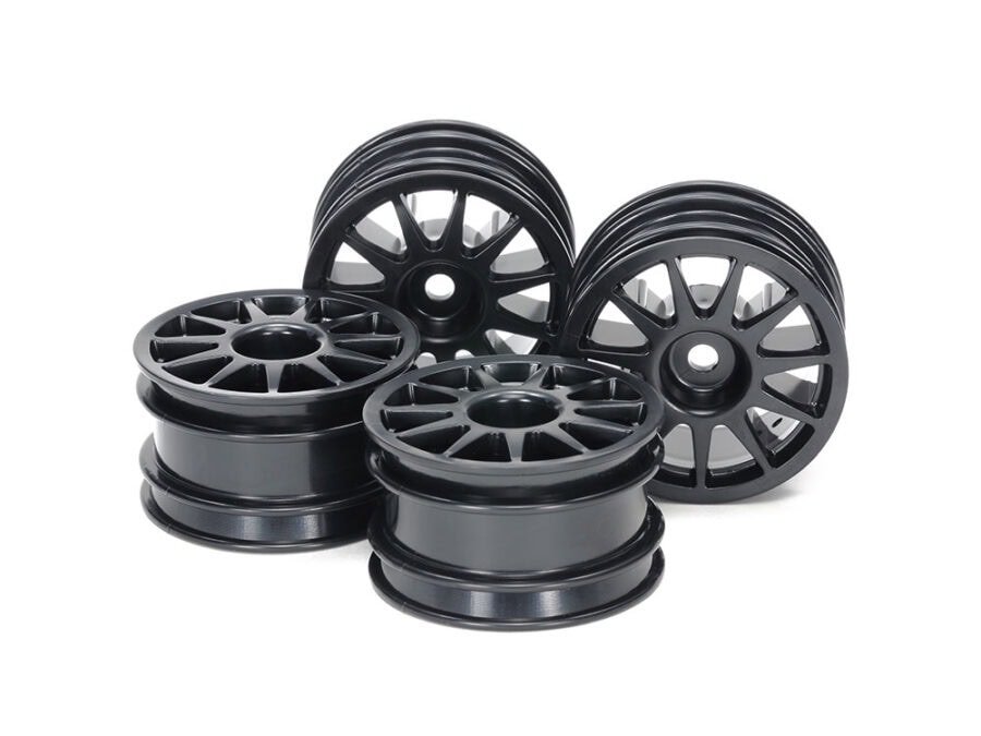 Tamiya 51665 M-Chassis 11-Spoke Wheels (Black, 4pcs.)：圖片 1