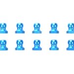 Tamiya 53640 5mm Aluminum Ball Nut (Blue)