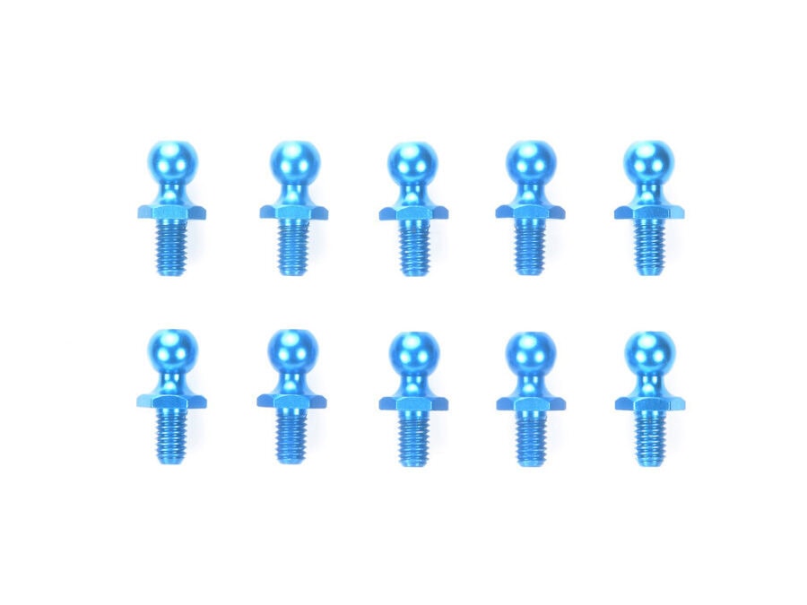 Tamiya 53642 5mm ALU.BALL CONNECTOR (BLUE)：圖片 1