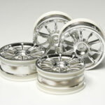 Tamiya 53860 10-Spoke Metal Plated Wheels 4pcs. (24mm Offset 0)
