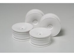 Tamiya 53914 RC White Dish Wheel 4pcs. (26mm Width, Offset 0)