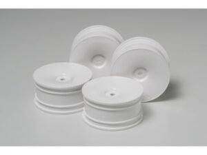 Tamiya 53914 RC White Dish Wheel 4pcs. (26mm Width, Offset 0)