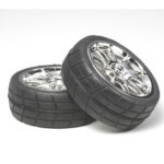 Tamiya 53956 10-Spoke Mesh w/24mm Slick Tires/0-offset