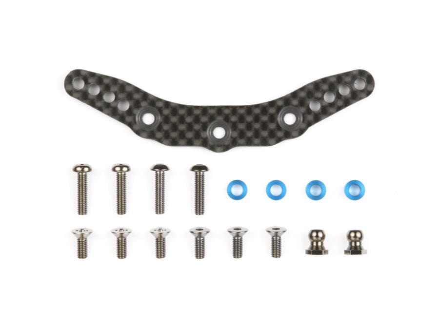 Tamiya 54124 TB-03D Carbon Damper Stay (Front)：圖片 1