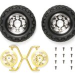 Tamiya 54484 RC Rock Block Tires w/2-Piece Mesh Wheels (CC-01)