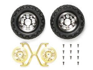 Tamiya 54484 RC Rock Block Tires w/2-Piece Mesh Wheels (CC-01)