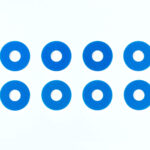 Tamiya 54573 0.75mm Wheel Spacer Blu *8