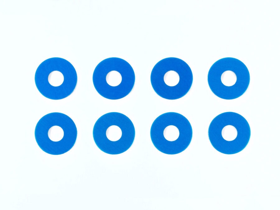 Tamiya 54573 0.75mm Wheel Spacer Blu *8：圖片 1