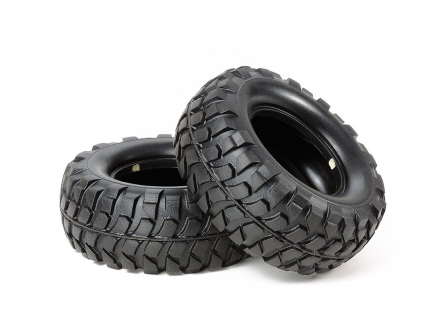 Tamiya 54598 Rock Block Tires (Soft/2pcs.) (CC-01)：圖片 1