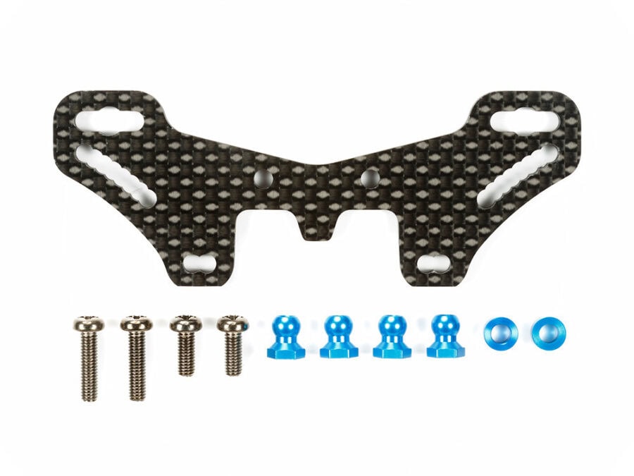 Tamiya 54633 TT-02 TYPE-S Carbon Damper Stay (Rear)：圖片 1
