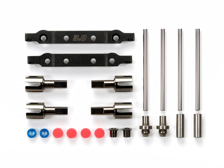 Tamiya 54634 TT-02 TYPE-S Steel Suspension Mount Set：圖片 1