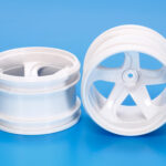 Tamiya 54676 GF-01 White 5-Spoke Wheels