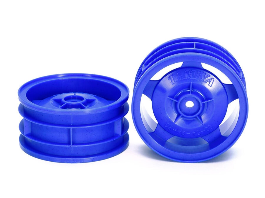 Tamiya 54681 4WD Buggy Front Star-Dish Wheels (Blue)：圖片 1