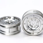 Tamiya 54737 1/10 RC Matte Plated Dish Wheels Silver 26mm Width/Offset +2