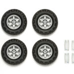 Tamiya 54742 RC GF-01 Land Cruiser Cross Country Wheel & Tire (4pcs)w/Spring Set