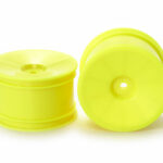 Tamiya 54749 RC Buggy Rear Dish Wheels (Hex Hub, Yellow)