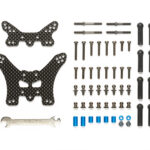 Tamiya 54754 TT-02B Carbon Damper Stays (Front & Rear)