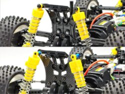 Tamiya 54754 TT-02B Carbon Damper Stays (Front & Rear)：圖片 3