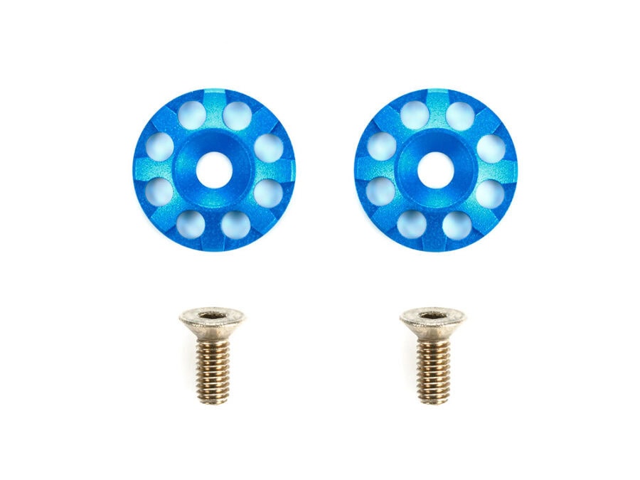 Tamiya 54849 Aluminum Wing Washers (Blue)：圖片 1