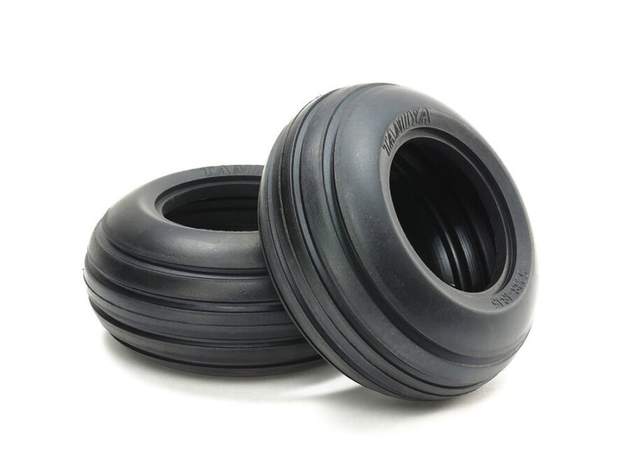 Tamiya 54865 Ribbed Front Bubble Tires (Soft/2pcs.)：圖片 1