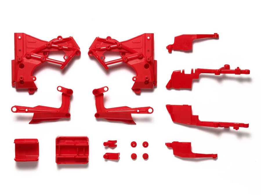Tamiya 54918 T3-01 C Parts Red：圖片 1