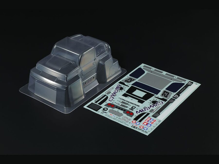 Tamiya 54946 1/24 RC Mud Mad Clear Body Parts Set：圖片 1