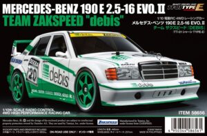 Tamiya 58656 1/10 R/C Mercedes-Benz 190E 2.5-16 Evo.II Team Zakspeed "debis"：圖片 2