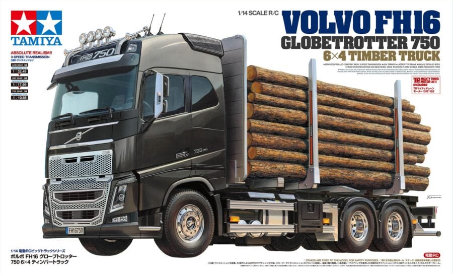 Tamiya 56360 1/14 RC Volvo FH16 Globetrotter 750 6x4 Timber Truck：圖片 2